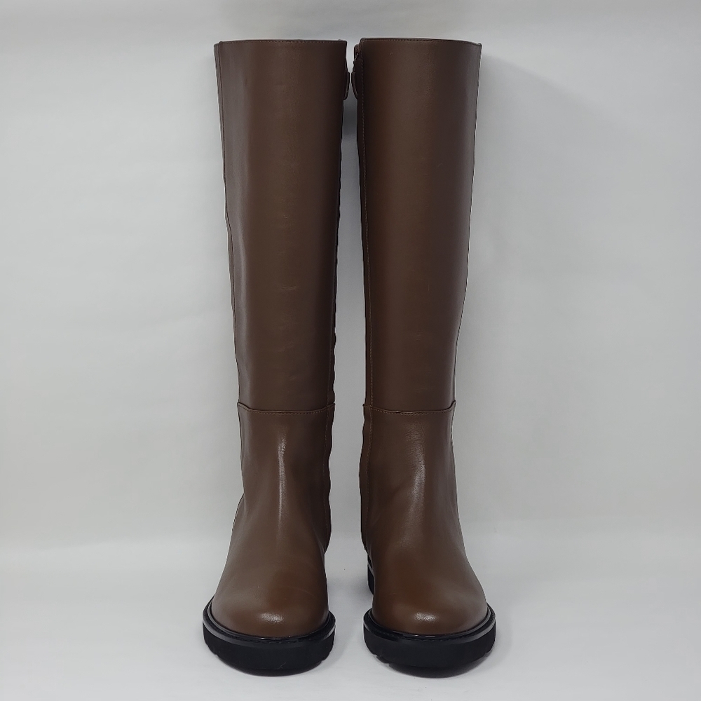 Stuart Weitzman Rider Knee Brown Boots Leather S6801 Women's Size 5 B New - Picture 6 of 13
